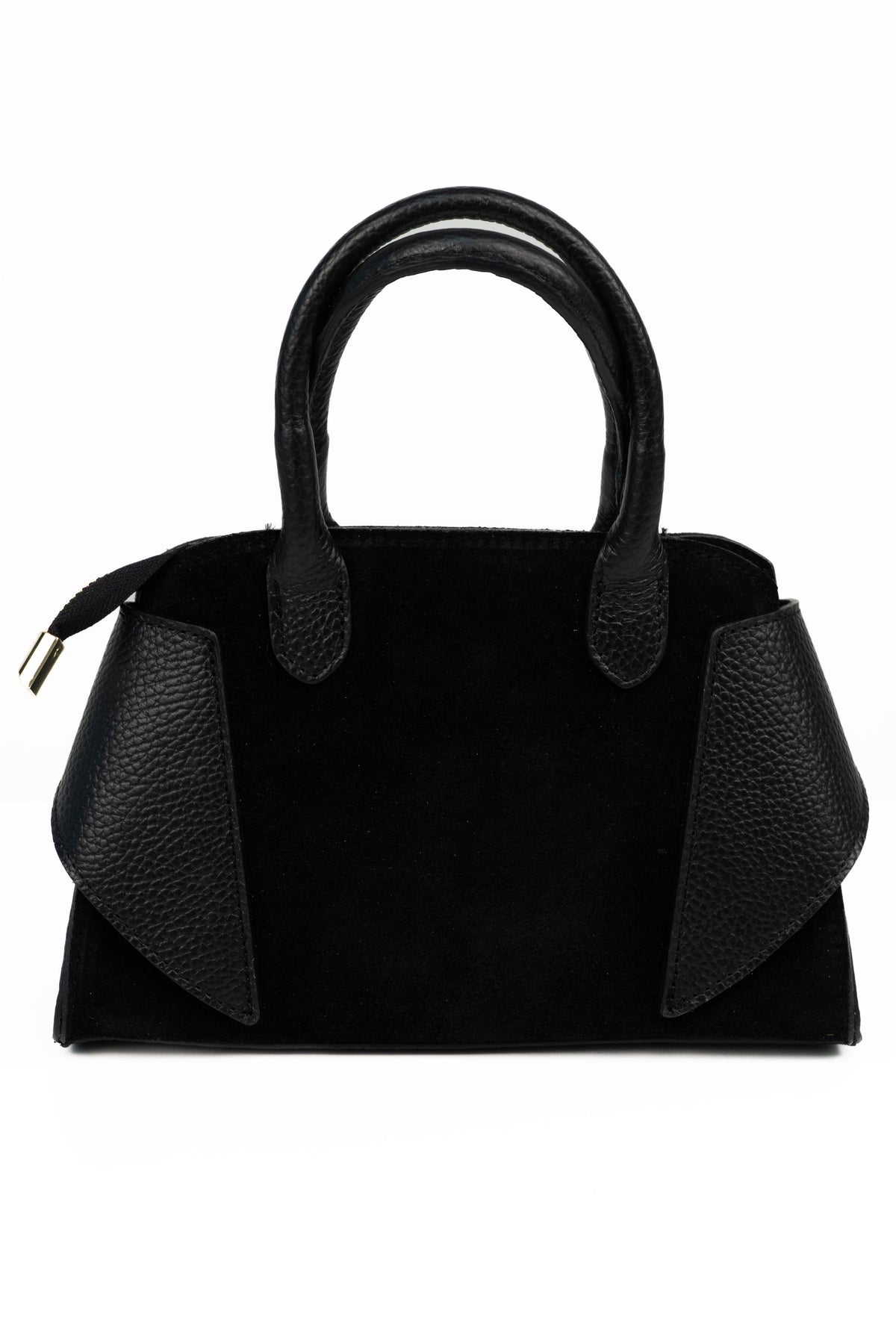 Mini Borsa Satchel in Pelle e Camoscio – ZS-2542