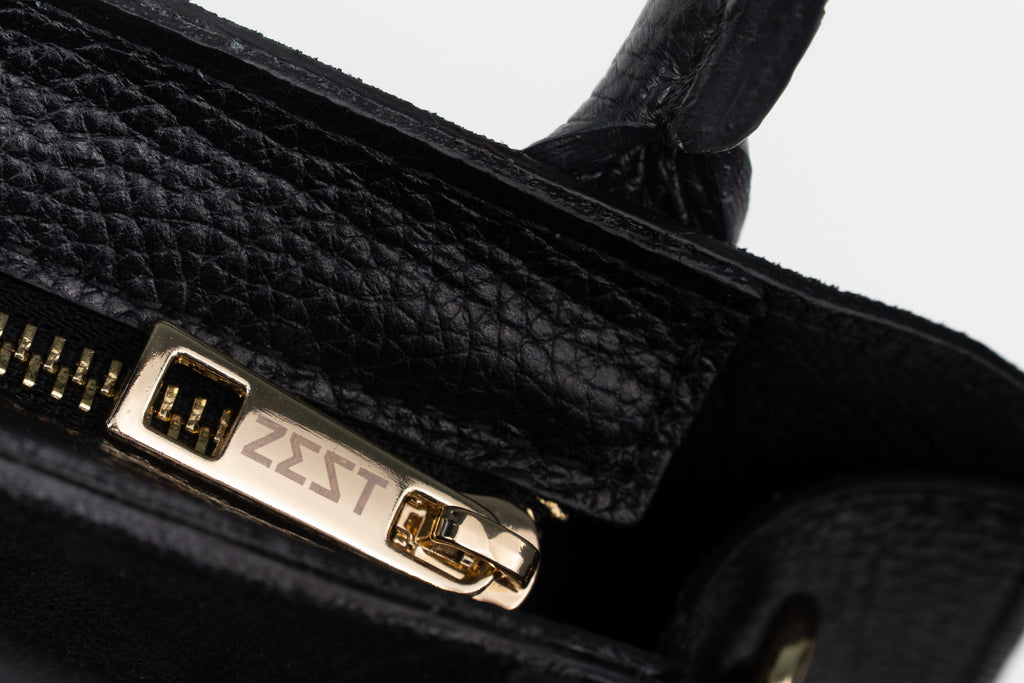 Mini Borsa Satchel in Pelle e Camoscio – ZS-2542