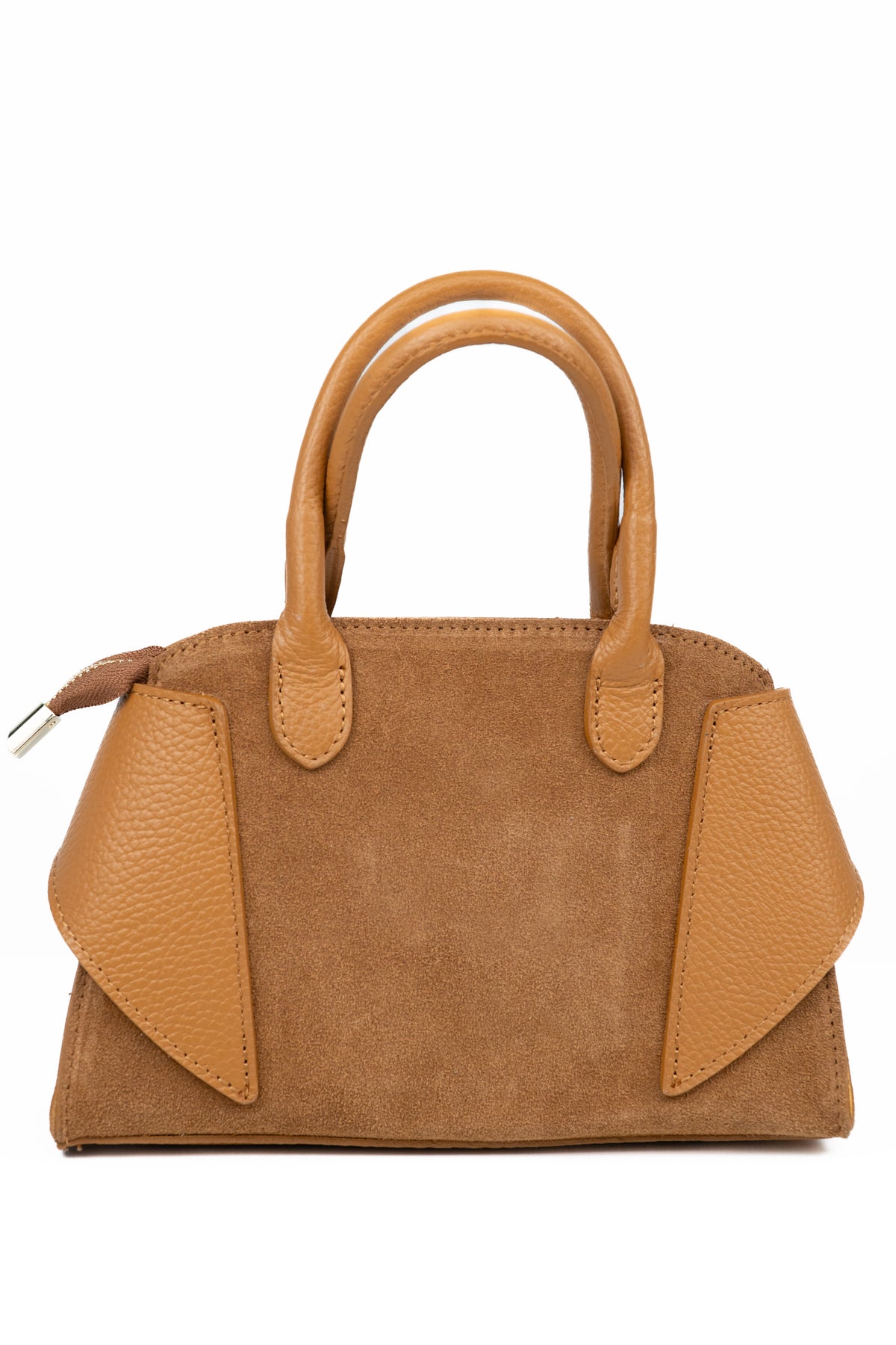 Mini Borsa Satchel in Pelle e Camoscio – ZS-2542