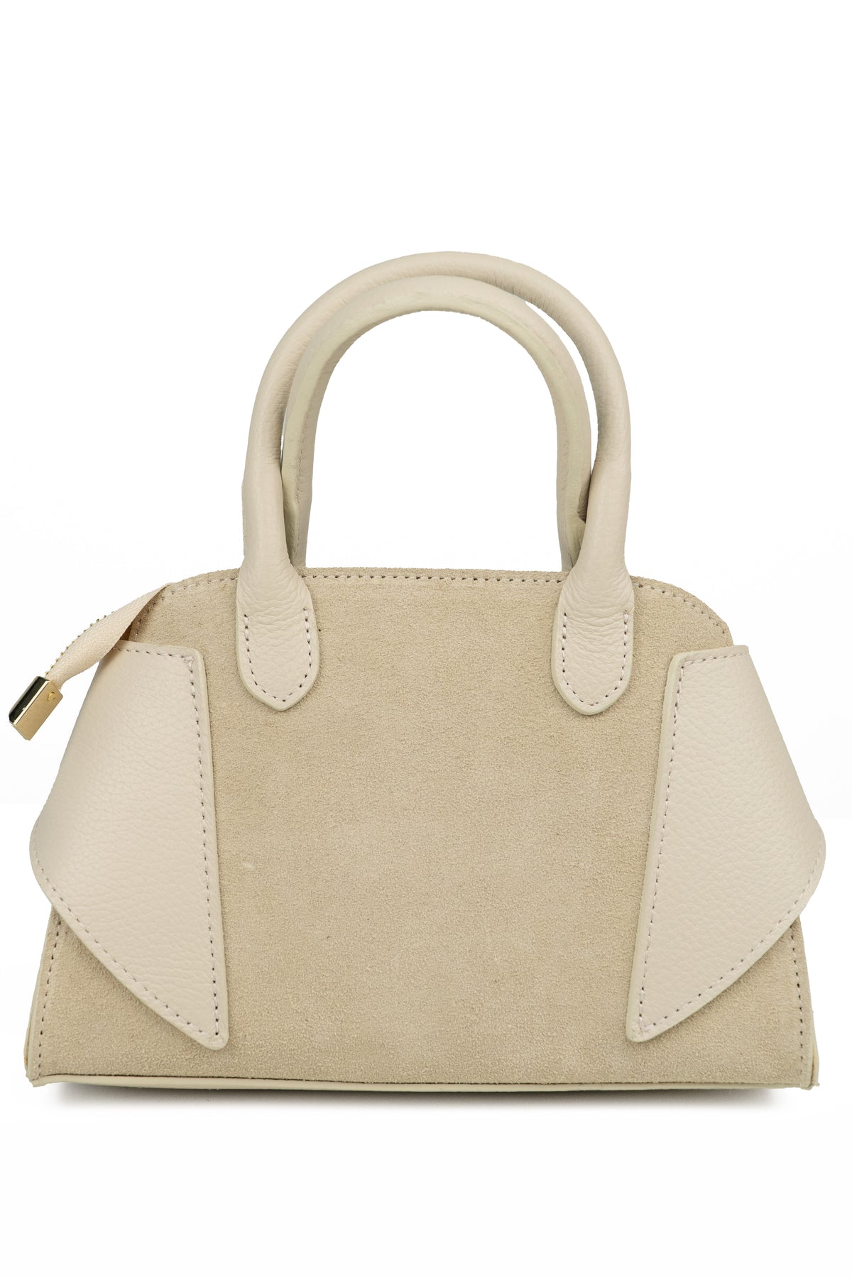 Mini Borsa Satchel in Pelle e Camoscio – ZS-2542