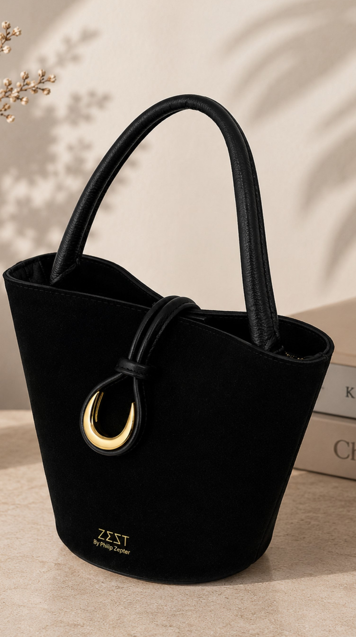 Borsa Bucket in Camoscio - ZS-2541