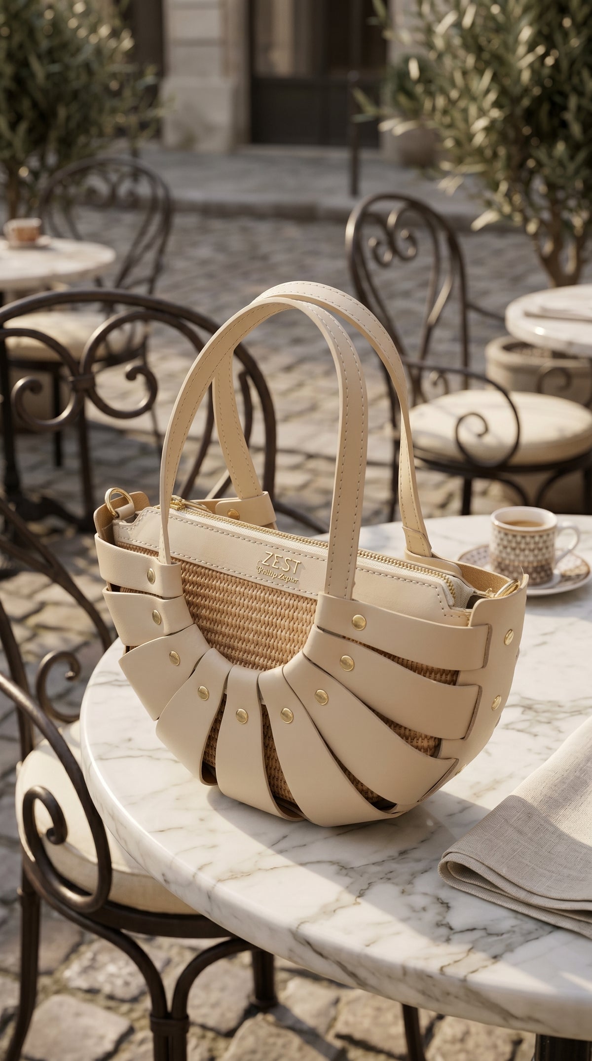 Borsa Statement in Pelle e Paglia – ZS-2528
