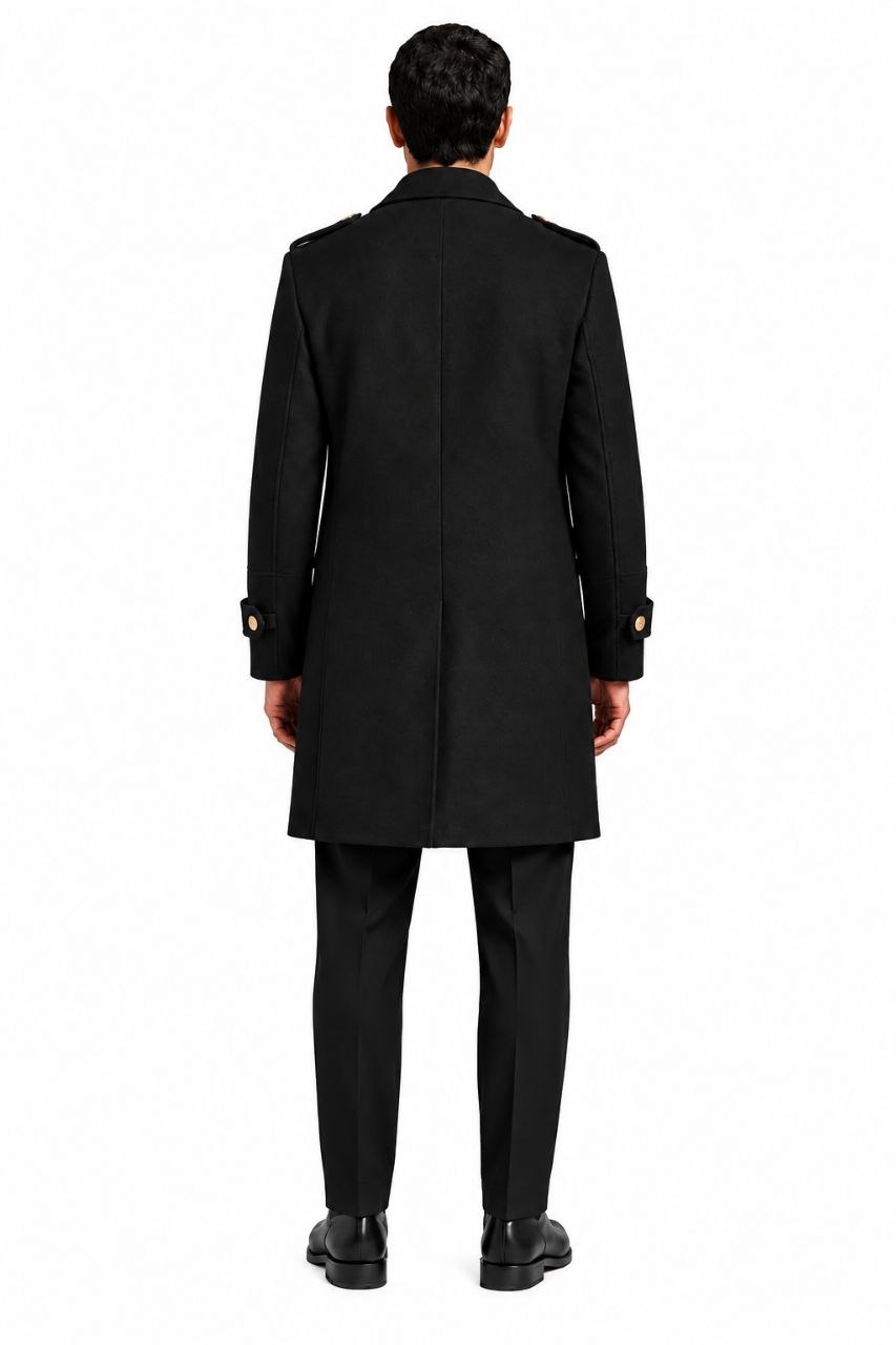 TITAN Gold Button Coat — PRE-ORDER — PZ006 TITAN