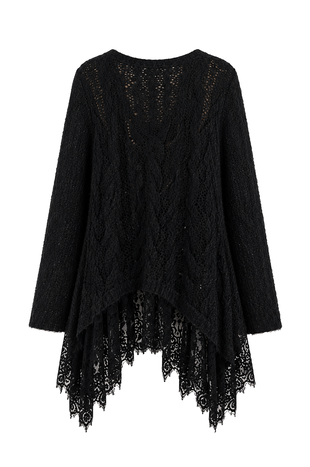 Maxi Maglia Baby Alpaca con Fondo in Pizzo LUNA — PRE-ORDER — PZ050 LUNA