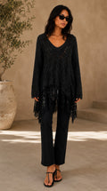 Maxi Maglia Baby Alpaca con Fondo in Pizzo LUNA — PRE-ORDER — PZ050 LUNA